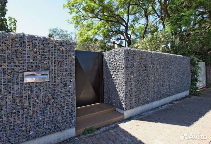 Забор из габионов под ключ