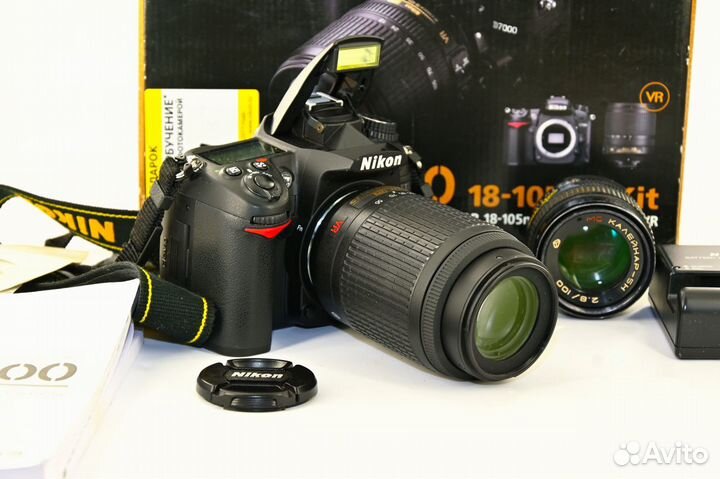 Nikon D7000 16.2MP Kit AF-S VR 55-200 Калейнар 5Н