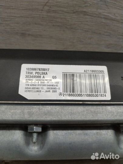 Airbag передний Mercedes E-Class W211 OM642 2008