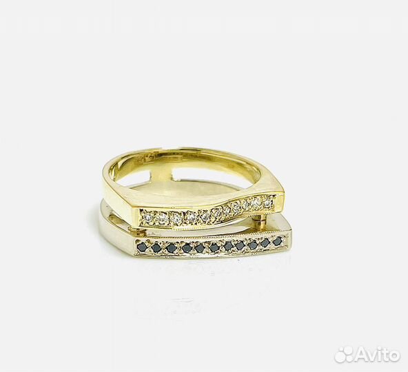 Золотое кольцо с бриллиантами