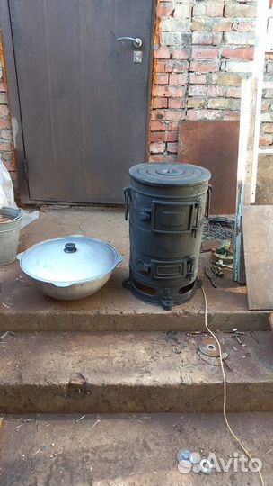 Буржуйка СССР с Казаном