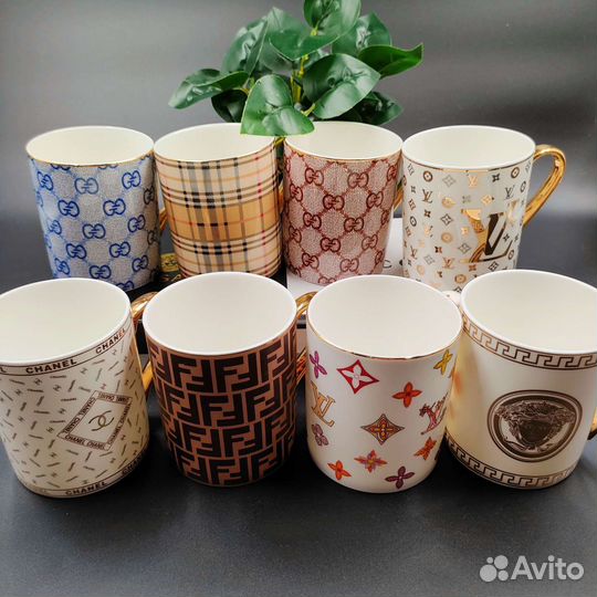 Кружка чашка Gucci Burberry LV Fendi Versace