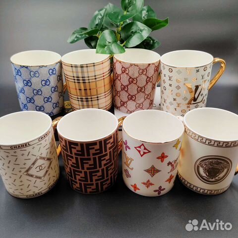 Кружка чашка Gucci Burberry LV Fendi Versace