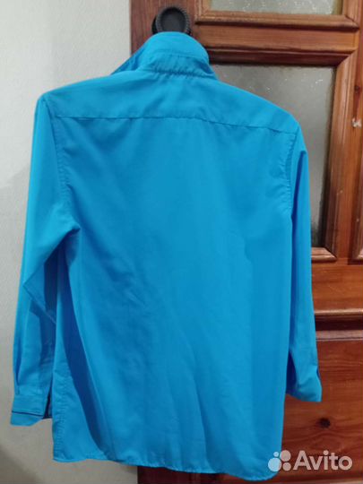 Рубашка голубая