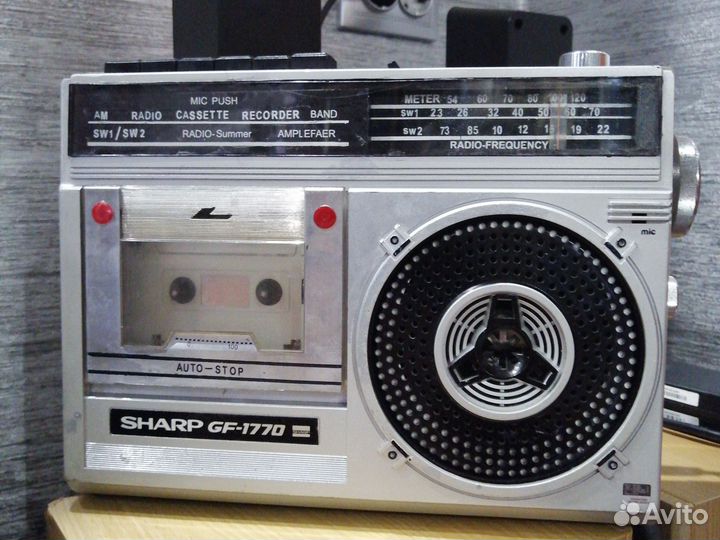 Кассетный магнитофон sharp GF 1770S ретро