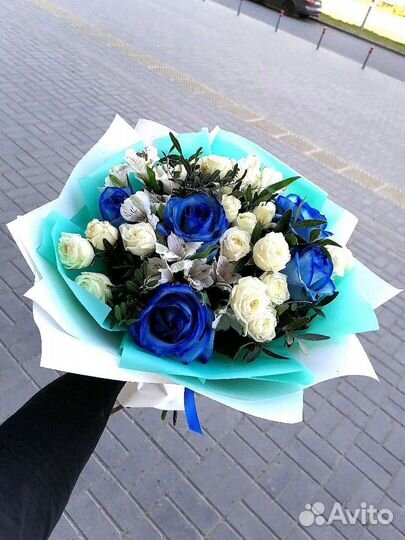 Цветы розы букет