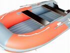 Лодка пвх Gladiator E380S оранжево/темно-серый