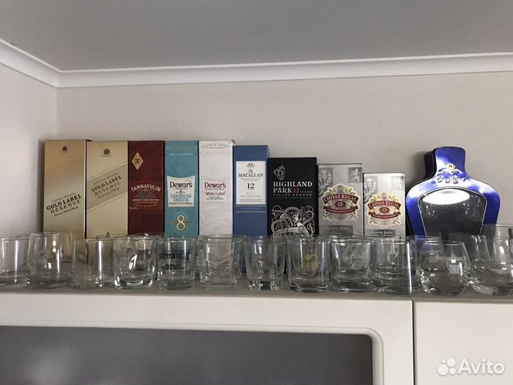 Брендовые бокалы для виски (Tumbler, Shot, Rocks)