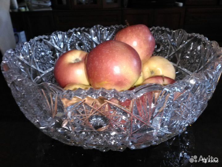 Богемия. Хрустальная ваза-салатник. Винтаж