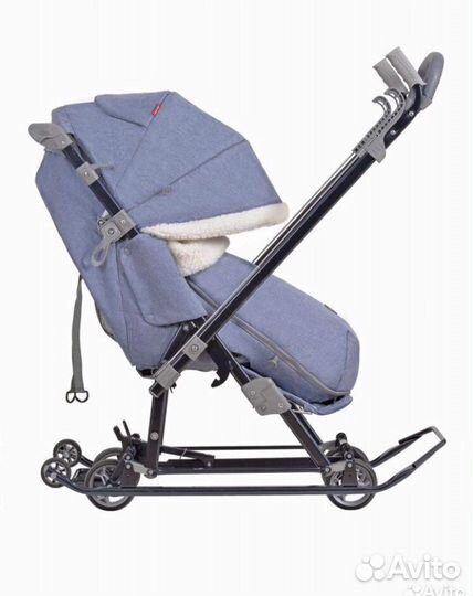 Санки-коляска ника 7-8К с укачиванием премиум
