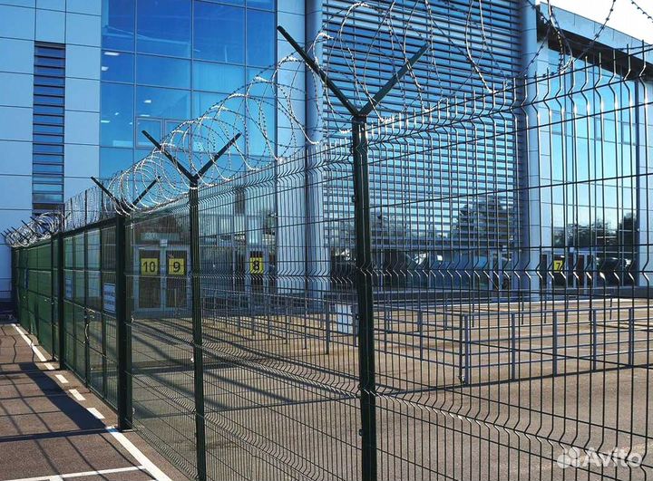 Забор из 3Д сетки под ключ пром зона