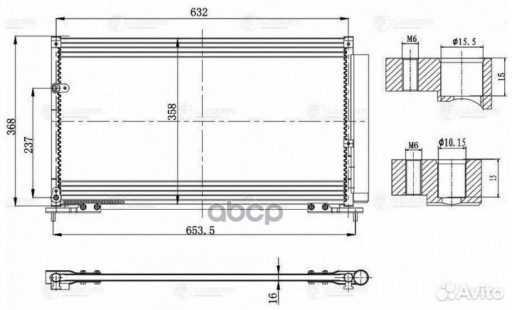 Конденсер honda civic 4D (06) (турецкая сборка