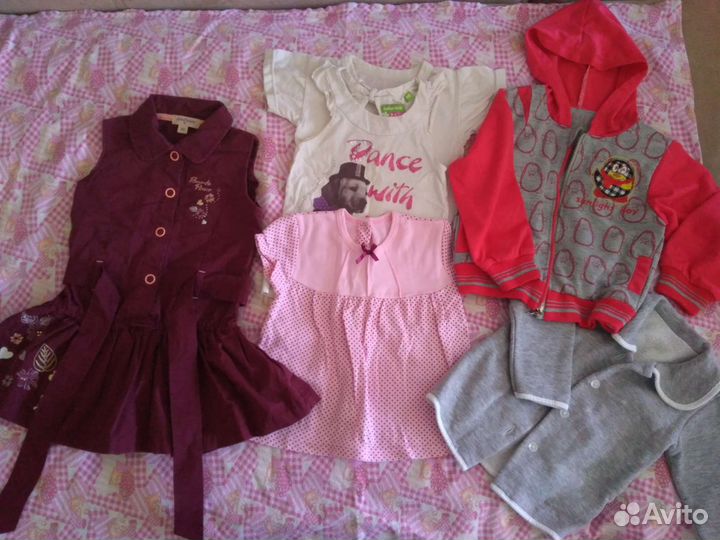 Вещи пакетом для девочки от 1 -3 лет