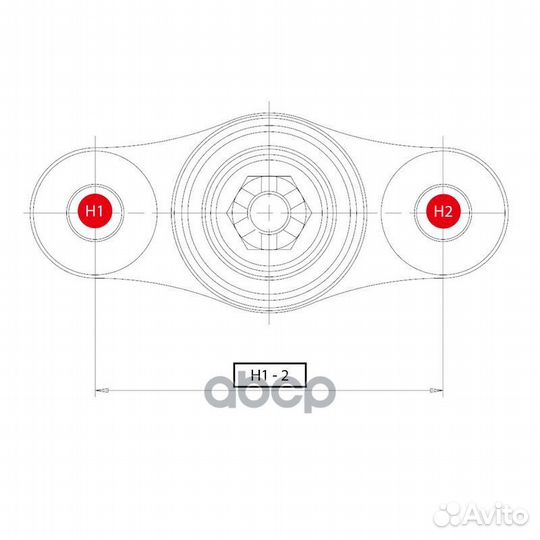 Опора шаровая перед прав/лев CB0191 CTR