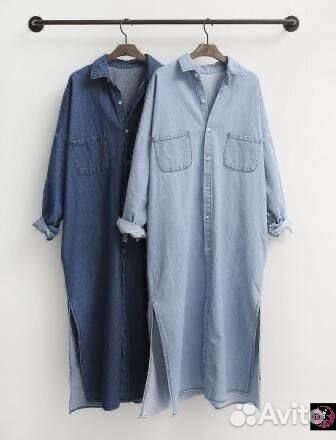 Платья Рубашка джинсовая и костюм