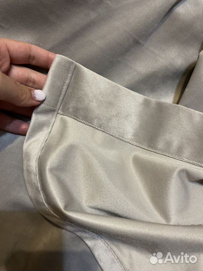 Шторы портьеры бархат жемчужный