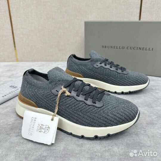 Текстильные кроссовки Brunello Cucinelli