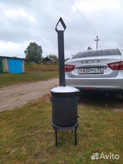 Казан с печью на 10 литров