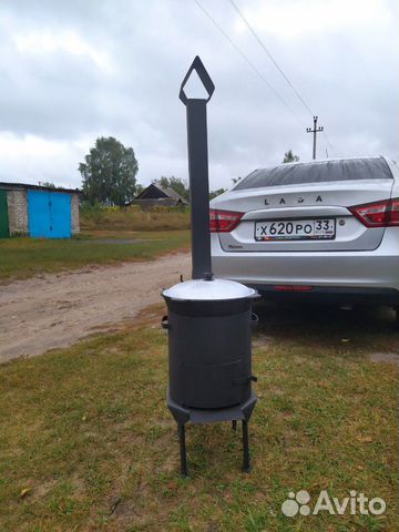 Казан с печью на 10 литров