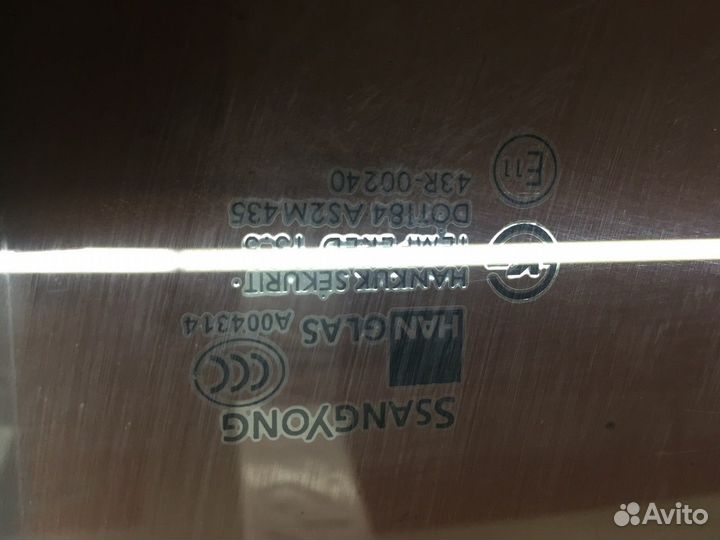 Стекло двери заднее левое (SsangYong Kyron)