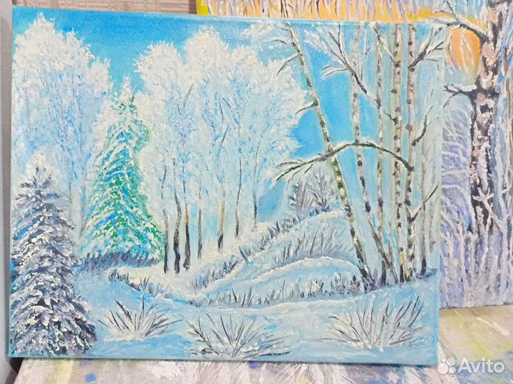 Картина маслом на холсте пейзаж