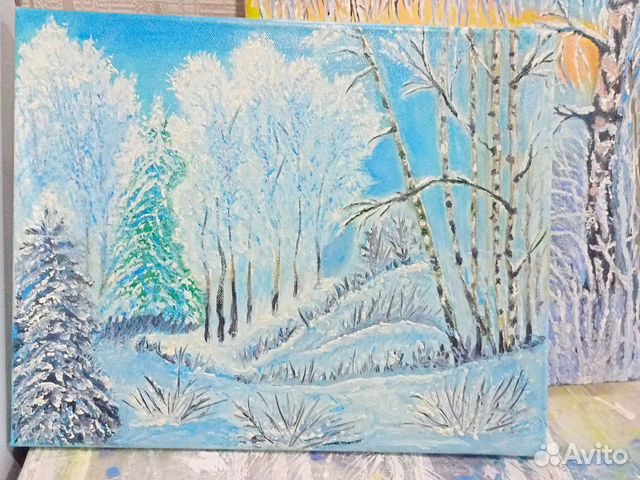 Картина маслом на холсте пейзаж