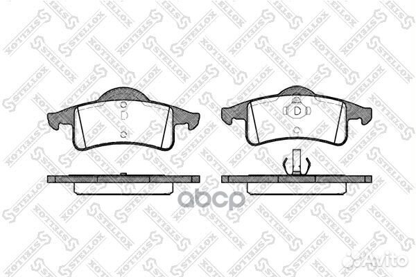 Колодки тормозные дисковые 769000B-SX Stellox