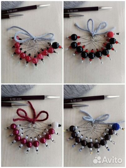 Маркеры ручной работы для вязания на спицах