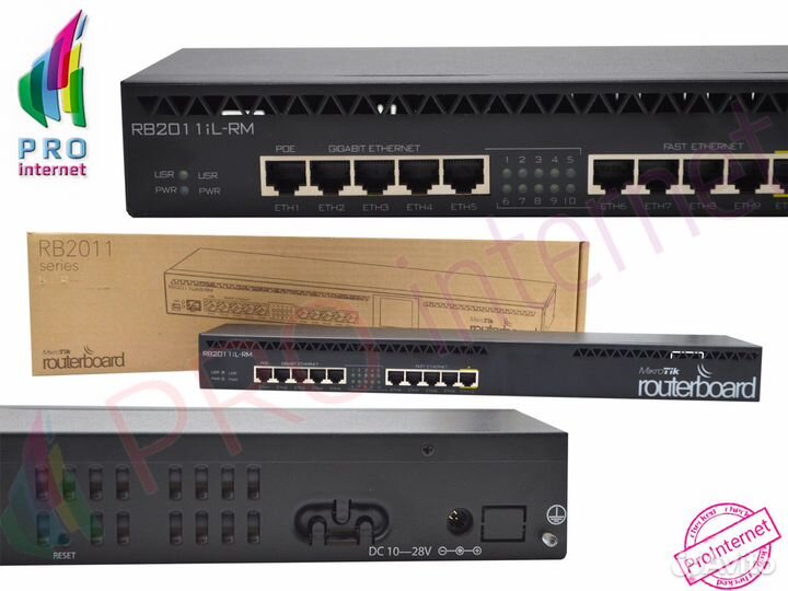 Гигабитный роутер Mikrotik RB2011il-RM