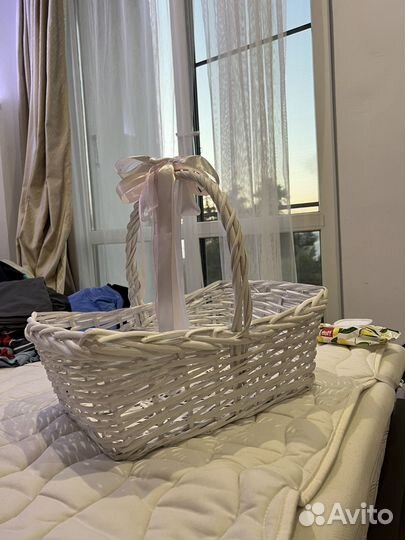 Корзина плетеная большая