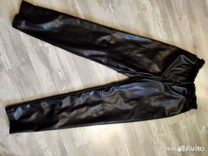 Брюки кожаные