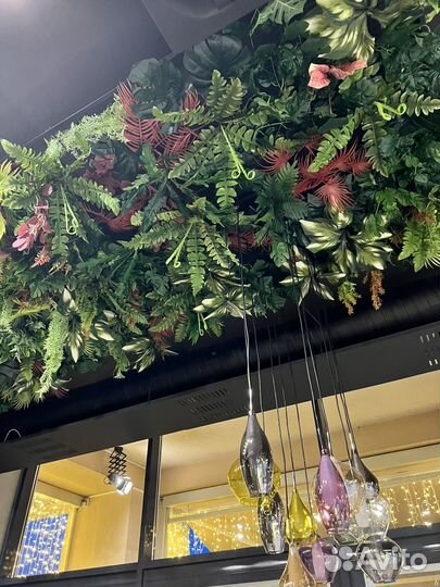 Искусственное озеленение кафе и ресторанов. Декор