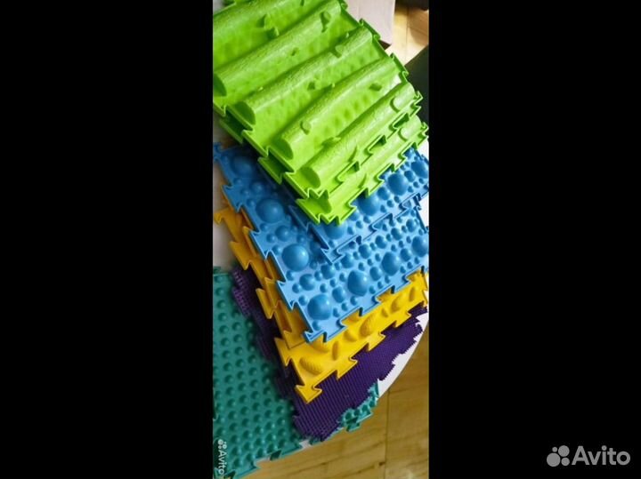 Детский массажный ортопедический коврик 10шт