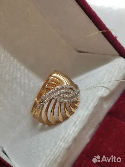 Золотое кольцо размер 16.5