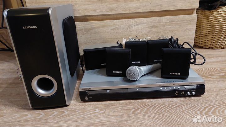 Домашний кинотеатр samsung 5 колонок, сабвуфер, ка