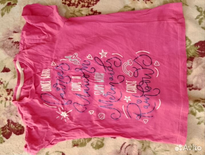 Футболки для девочки,пакетом 6 до 11 лет