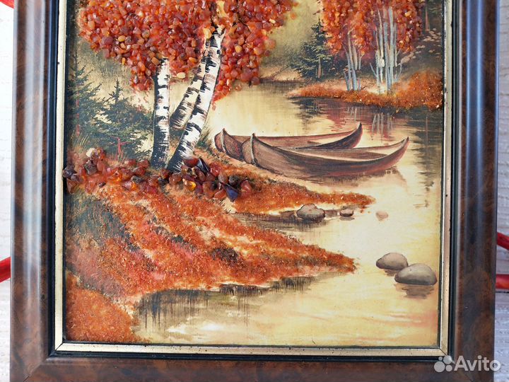 Настенное панно СССР янтарная крошка