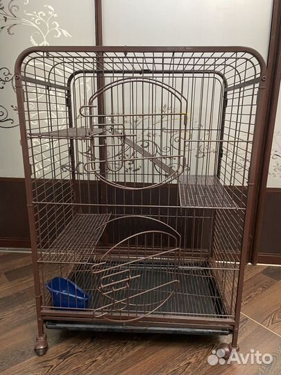Большая клетка для крыс, шиншил, хорьков. Б/у