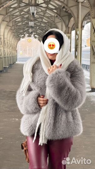 Шуба из эко меха короткая