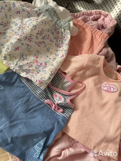 Одежда для Baby Born, Baby Annabell пакетом