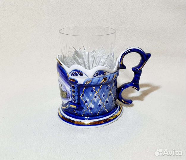 Подстаканник. Гжель. Авторская работа