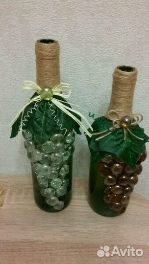 Бутылка декоративная