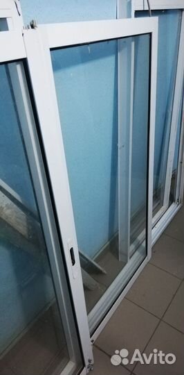 Балконные алюминиевые раздвижные рамы бу