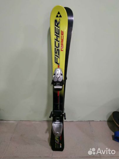 Горные лыжи Fisher детские 90,ботинки Salomon 17,0