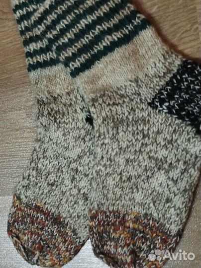 Шерстяные носки ручной работы