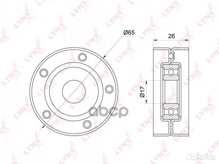 PB-5309 ролик натяжной с механизмом натяжения