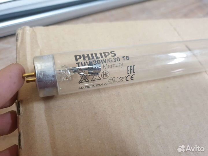 Антибактериальная лампа philips TUV 30W/G30 T8