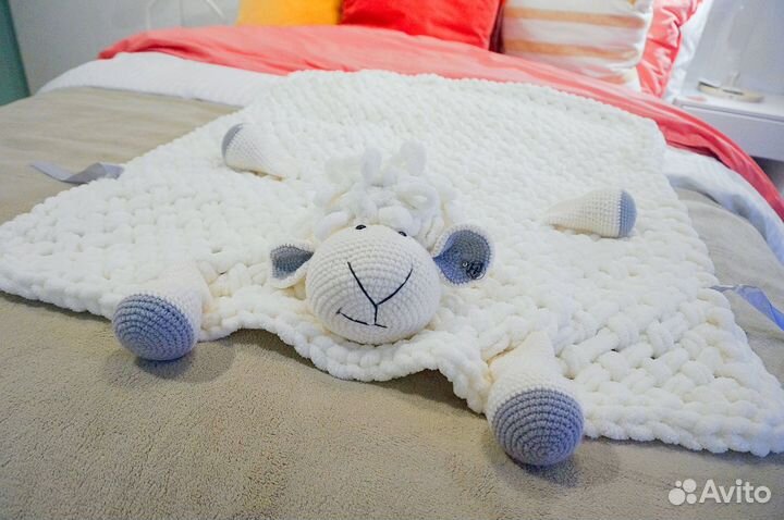 Мастер-Класс по вязанию Пледа-Игрушки 'Овечка'