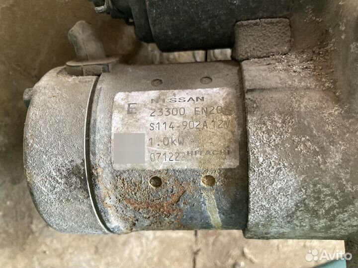 Стартер nissan tiida