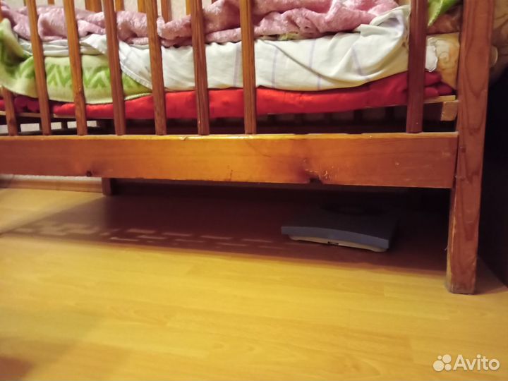 Детская кроватка деревянная б/у